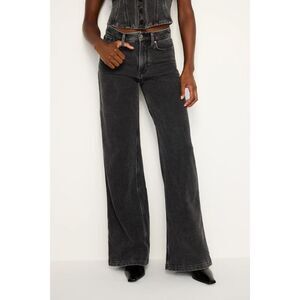 Good American Black Flare & Wide Leg Jeans